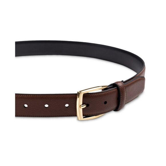 Club Room Belt Men's Medium 34-36 Faux Leather Pebble Grain Stretch Belt NWT - Picture 3 of 6